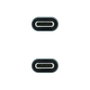 Nanocable Cable USB 3.2 Tipo-C 10.01.4301, USB-C Macho a USB-C Macho, 100W 5A, 20Gbps, 4K 60Hz, Thunderbolt 3, 1m, Color Gris y Negro